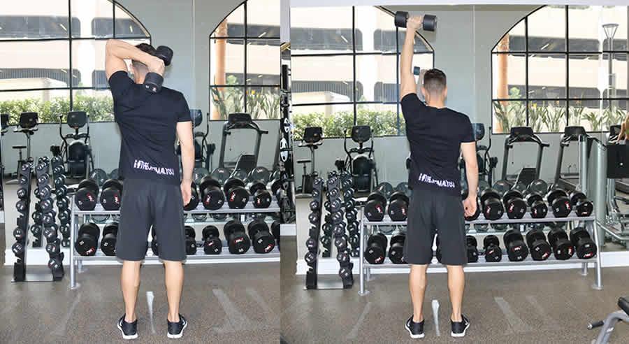 ead One-Handed Dumbbell Extension
