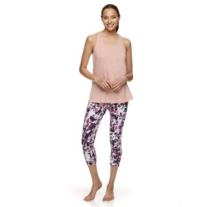 Gaiam Women's High Waisted Capri Yoga Pants