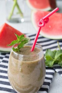 Mint, watermelon, and kale Juice