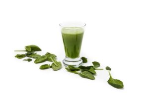 Spinach lemon juice
