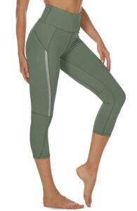 icyzone Capri Yoga Pants for Women High Waisted