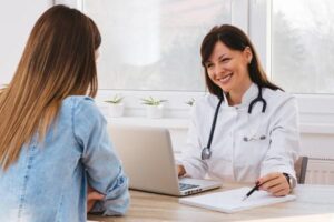 teenager has to go to an obstetrician