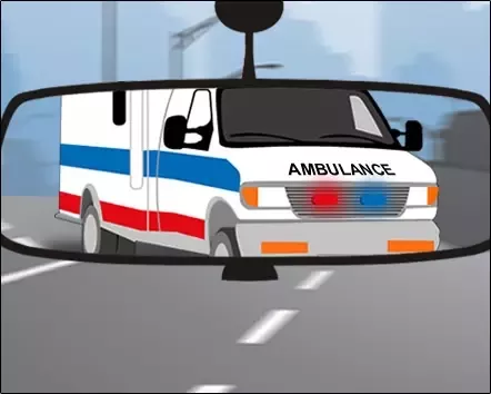 Why is ambulance written in reverse? Types of ambulance siren sound & their meaning ?